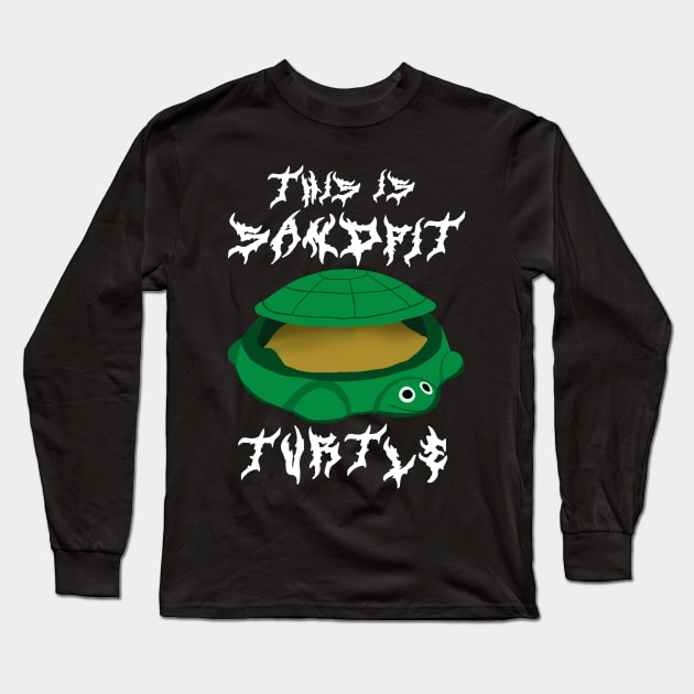 Sandpit Turtle Long Sleeve T-Shirt by MellowedMushroom